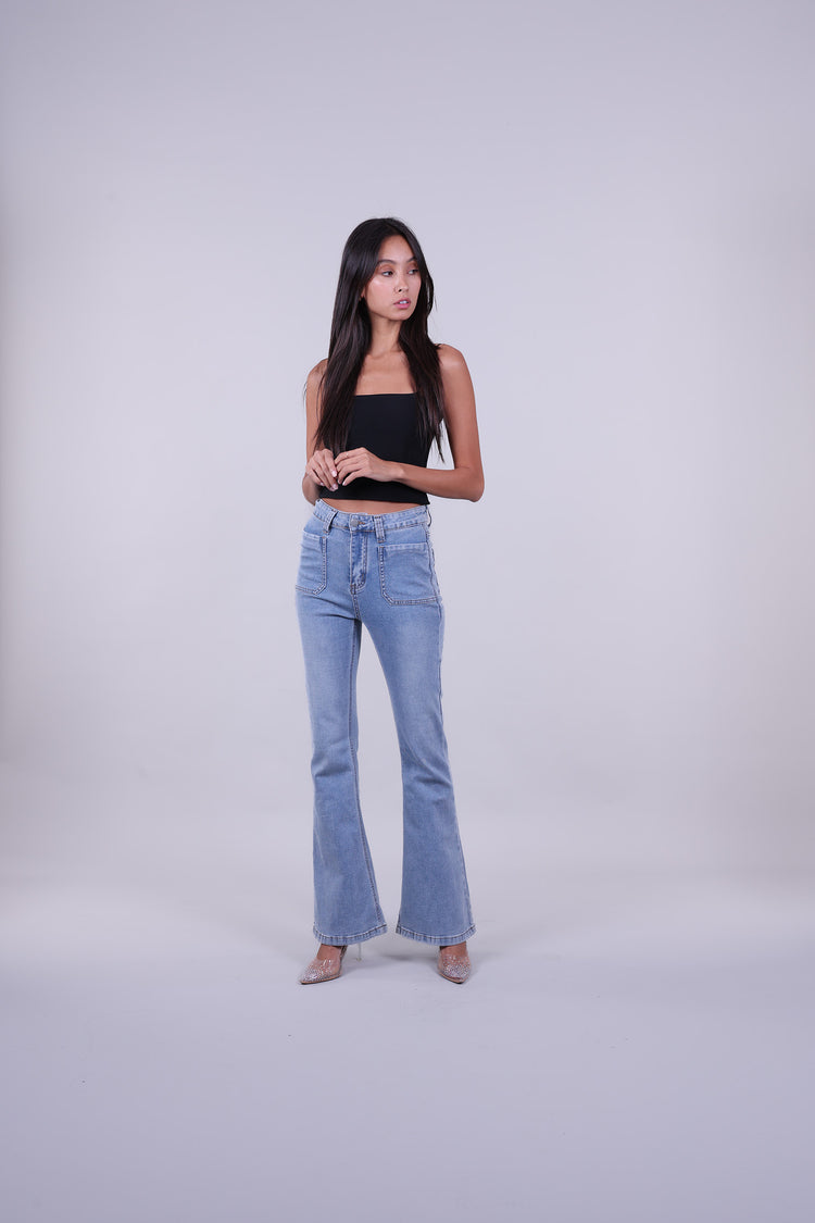 SLIM FLARE JEANS