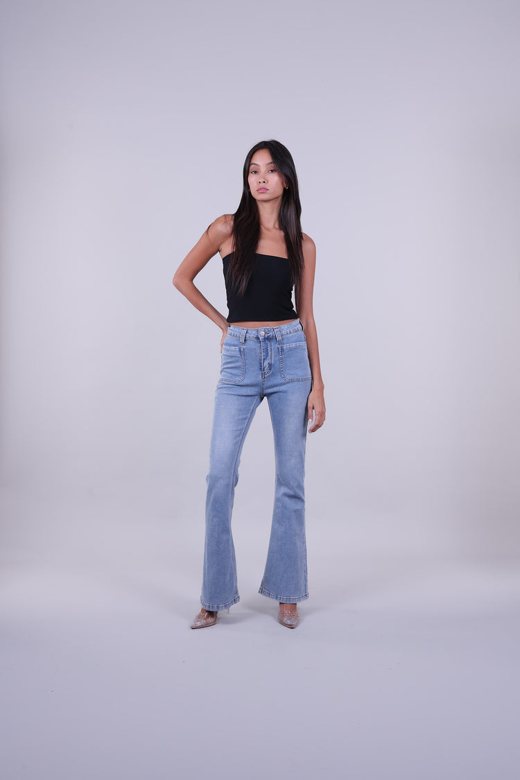 SLIM FLARE JEANS