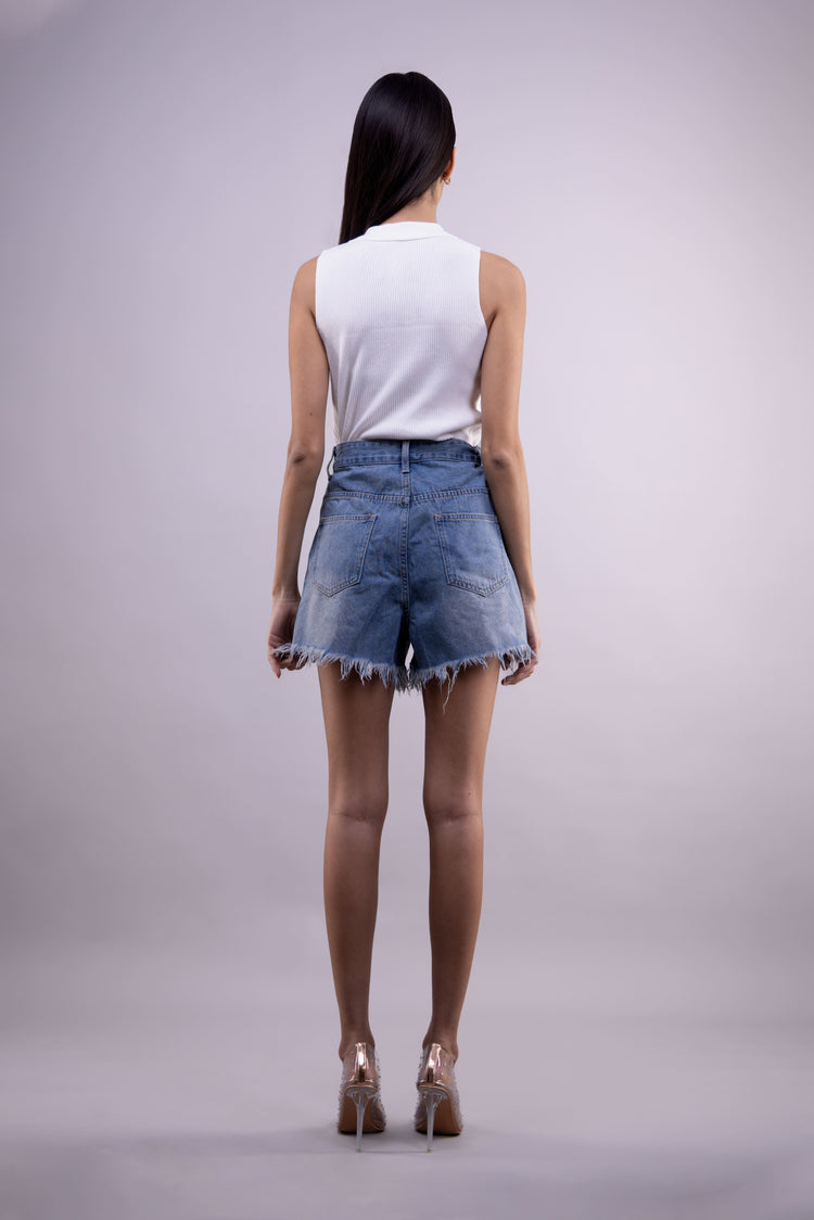 DENIM SHORTS