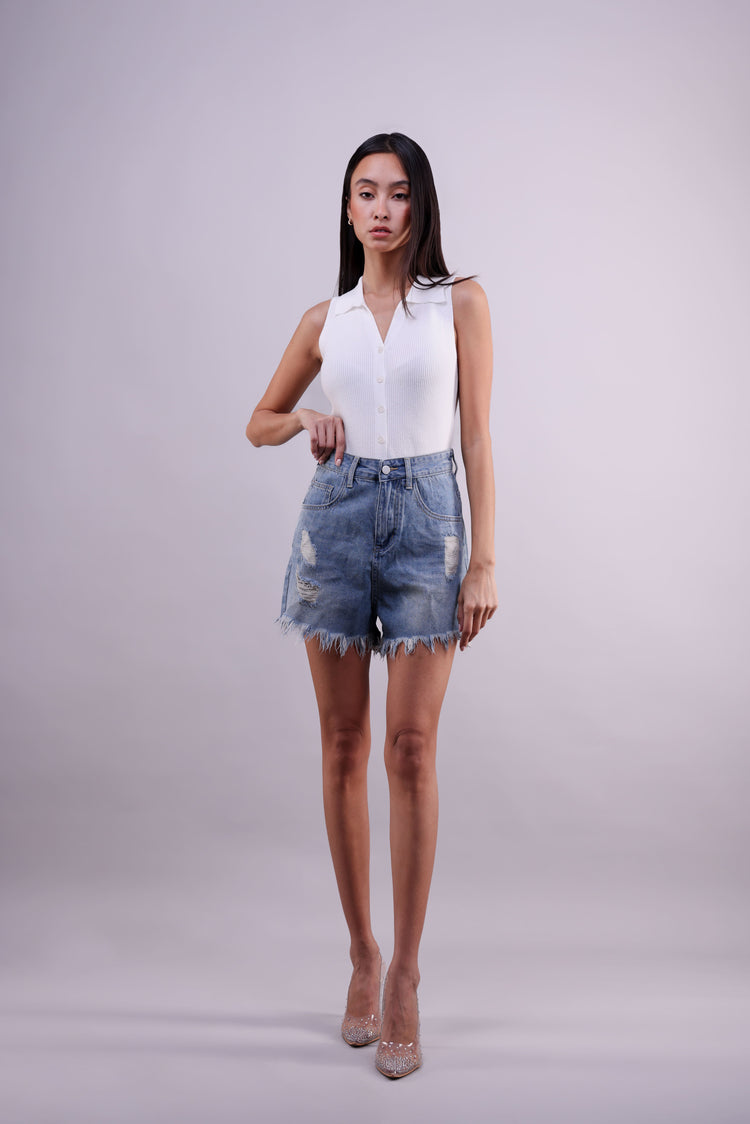 DENIM SHORTS