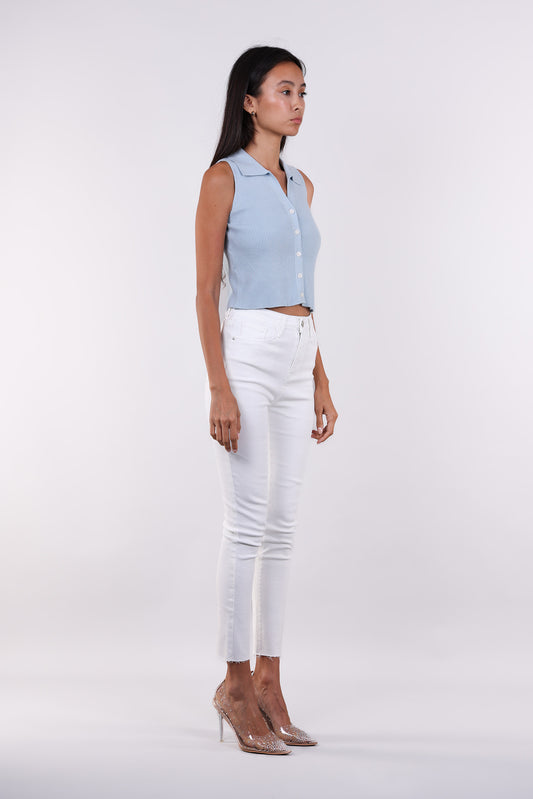 WHITE SLIM JEANS