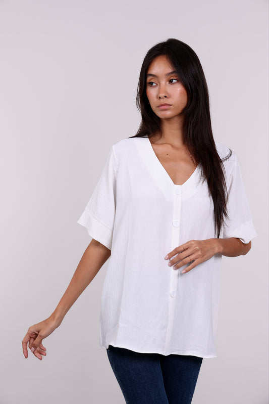 BUTTON-DOWN BLOUSE